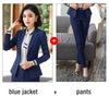 ACRMRAC Women Long sleeves  Slim jacket Skirt set OL Formal Skirt Suits Business suit