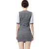 ACRMRAC Women's suits summer short Slim  Patchwork  Hollow Short sleeve jacket skirt Business OL Formal Skirt Suits 2317