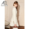AEL Women's Blazer And Pleated Skirt Two-Piece 2023 Slim Sweet Suits With Miniskirts Harajuku Black Apricot