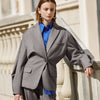 AEL gray loose street wear Ladies office Blazer top Long Sleeve Regular Fit Minimalist casual Women Blazer Spring new