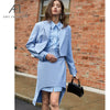 AEL office clothes spring women skirt suits elegant office lady blazer and skirt set formal wear two piece skirt set uniform