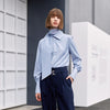 AEL spring women dusty blue shirt long sleeve women street wear 2023 ladies tops and blouse preppy