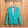 Blazer Women suit fashion plus Candy Color Jackets Slim yards brand Ladies Blazers Work Wear Jacket Fall Promotion