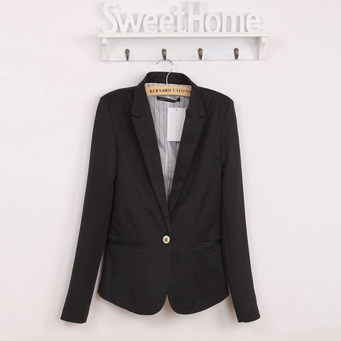 Blazer Women suit fashion plus Candy Color Jackets Slim yards brand Ladies Blazers Work Wear Jacket Fall Promotion