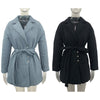 AGong Loose Single Breasted Blazers Women Notched Tie Belt Jackets Women Elegant Pockets Long Sleeve Suits Female Ladies