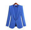 New Plus Size Women Business Suits Spring Autumn Women Blazers Jackets Short Slim long-sleeve Blazer Suit YR025