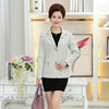 Spring Summer New Middle-Aged Women Blazer Fashion Single Row Plus Size XL-5XL Suit Blazer YR049