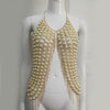 Sparkly Acrylic Sequin Tassel Chain Tank Top 2022 New Women Summer Sexy Nightclub Dance Party Burning Outfits Pearl Tops