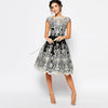 Vintage Summer Dress Women Sexy Hollow Out Lace Dress Elegant Casual Short Sleeve Ball Gown Party Dresses vestidos