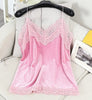 Lace Sexy V-collar Velvet Camisole 2022 Winter Women's Solid Color Sexy Bottom Camis