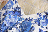 ALPHALMODA Stretchy Tank Dress Summer Elegant Single Breasted Floral Printed Ladies Slim Cotton Dress