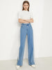 AMII Minimalism Autumn Wide Leg Pants Vintage Contrast Loose High Waist Jeans Casual Female Straight Denim Trousers 12170594