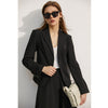 AMII Minimalism Skirt Suit For Women Office Lady High Waist Skirts Blazer Suit Short Jacket Women's Blazer Set 12140047