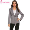 Elegant Women Blazer Jacket Long Sleeve Slim Fit  Business Jacket Female Work Wear Coat Tops Clothes with Bow Belt