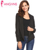 Women Fashion Blazer Asymmetrical Turn-down Collar Casual Slim Long Sleeve Blazers Spring Autumn Work Outwear Feminino