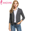 Women Casual Blazer Suit Jacket Lady Turn Down Collar Long Sleeve Striped Slim Fit Autumn Short Office Blazer with Pocket