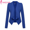Women Long Sleeve Asymmetric Hem Blazer Front Open Solid Lapel  Business Casual Waistcoat  summer spring 2022