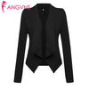 Women Long Sleeve Asymmetric Hem Blazer Front Open Solid Lapel  Business Casual Waistcoat  summer spring 2022