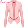 Women Long Sleeve Asymmetric Hem Blazer Front Open Solid Lapel  Business Casual Waistcoat  summer spring 2022