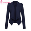 Women Long Sleeve Asymmetric Hem Blazer Front Open Solid Lapel  Business Casual Waistcoat  summer spring 2022