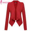 Women Long Sleeve Asymmetric Hem Blazer Front Open Solid Lapel  Business Casual Waistcoat  summer spring 2022