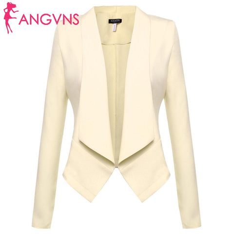 Women Long Sleeve Asymmetric Hem Blazer Front Open Solid Lapel  Business Casual Waistcoat  summer spring 2022