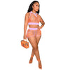 ANJAMANOR Neon Fishnet Mesh Sexy Two Piece Sets Womens Outifits Summer 2023 Sports Crop Top and Shorts  Items D89-CD22