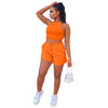ANJAMANOR Sport Sweat Shorts Sets  Items Casual Summer Clothes Jogger 2 Piece Sets Womens Outfits Tracksuit  D49-CA27