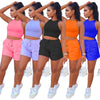 ANJAMANOR Sport Sweat Shorts Sets  Items Casual Summer Clothes Jogger 2 Piece Sets Womens Outfits Tracksuit  D49-CA27