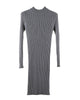 Winter Women Bodycon Knitted Dress O-Neck Long Sleeve Stretchy Sweater Dress Elegant Slim Warm Basic Pullover Knitwear