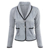 Women Spring Short Blazers Single Button Long Sleeve Jackets 2022 New Female Causal Suit Blazer Plus Coat S~6XL LZ664
