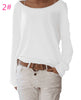 New Solid knitted Blouse Female Casual O Neck Long Sleeve Women Tops Loose Blusas Shirts