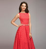 2022 Women Vintage Sleeveless Dresses Summer New O-neck A-Line Mid-Calf Dot Casual Zippers Female Dress