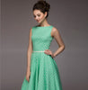 2022 Women Vintage Sleeveless Dresses Summer New O-neck A-Line Mid-Calf Dot Casual Zippers Female Dress