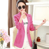 Blazer Women Spring Autumn Casual Women Suits 2022 Long Sleeve Slim Solid Female Jacket Office Clothing Plus Size LX101