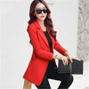New Long Sleeve Slim Women Blazer Spring Autumn Casual Fashion Single Button Blazer Feminino Ladies Blazers Female CJ011