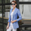 Small Women Suit 2022 Women Blazers And Jackets Spring Autumn Linen Blazer Feminino Single Button Ladies Jacket CJ006
