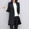 White/Black Women Blazers And Jackets Long Korean Style Blazer Feminino S-2XL Fashion Casual Blazer Female CJ022