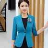 Abrigo Mujer Women Formal Blazer OL Slim Half Sleeve Jacket Business Office Ladies Jaqueta Feminina