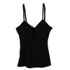 Adjustable Strappy Built In bra camisole Modal tank tops women sexy Push-up top bralette halter camis bralet,blusa feminino