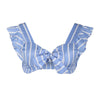 Casual Elastic Tie Up Bow Crop Top Women Ruffles Striped Print Stretch Tank Sexy Camis Tops 2022 Summer Beach Top