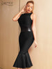 Adyce 2023 Summer Black Mermaid Bodycon Bandage Dress Women Sexy Tank Sleeveless Celebrity Runway Club Party Dress Vestidos