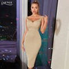 Adyce 2023 Summer Women's Dress Sexy V Neck Tank Sleeveless Celebrity Elegant Evening Midi Club Party Dress Outfits