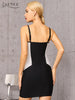 Adyce 2023 Summer Patchwork Bodycon Bandage Dress Sexy Spaghetti Strap Sleeveless Club Celebrity Evening Party Dress Vestido