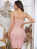Adyce 2023 Summer Spaghetti Strap Bandage Dress For Women Sexy Striped Sleeveless Night Club Party Runway Bodycon Slip Dress