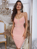 Adyce 2023 Summer Spaghetti Strap Bandage Dress For Women Sexy Striped Sleeveless Night Club Party Runway Bodycon Slip Dress