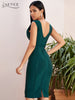 Adyce 2023 Summer Tank Bodycon Bandage Dress Women Sexy Sleeveless Lace V Neck Club Celebrity Evening Party Dresses Vestidos