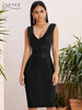 Adyce 2023 Summer Tank Bodycon Bandage Dress Women Sexy Sleeveless Lace V Neck Club Celebrity Evening Party Dresses Vestidos