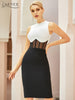 Adyce 2023 Summer Tank Bodycon Club Bandage Dress Women Sexy Sleeveless Black Lace Midi Celebrity Evening Runway Party Dress