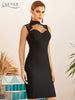 Adyce 2023 Summer Women Black Lace Bandage Dress Sexy White Backless Hollow Out Midi Celebrity Evening Runway Party Dresses